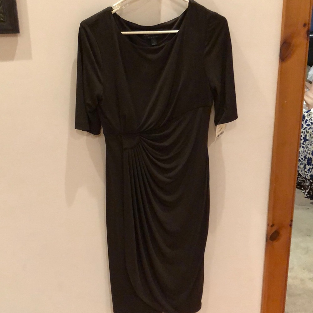 Brown Ruched Dress